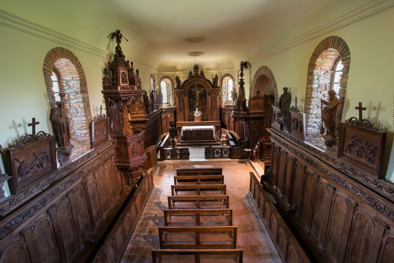 Église de Lacalm et ces boiserie de Pierre-Paul Laclau