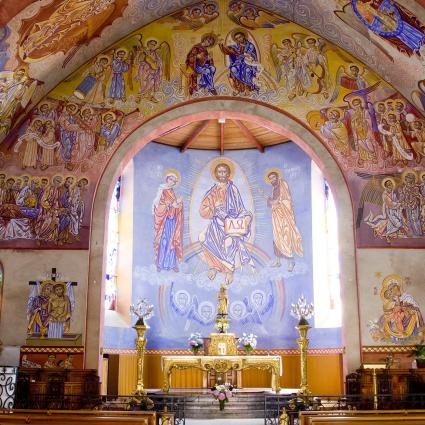 Les fresques de Nicolaï Greschny dans l'église d'Aban