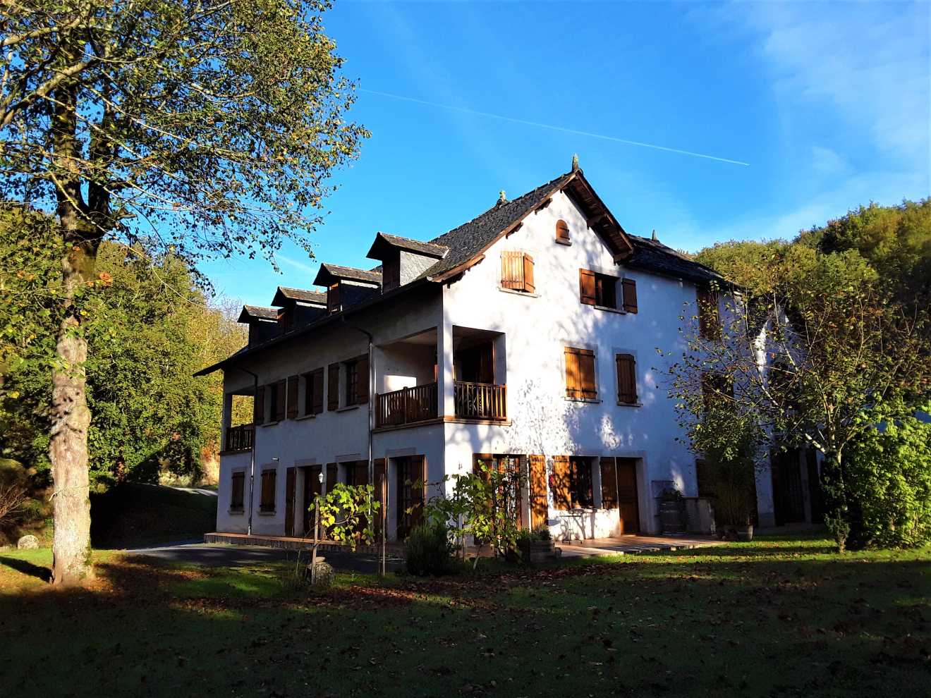 Façade de la chambre d'hôte les bains