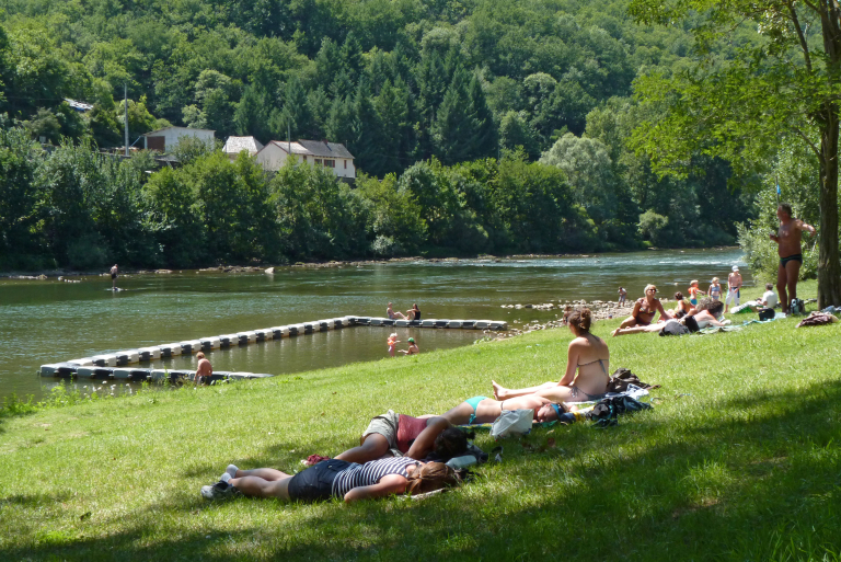 baignade autour de l'eau