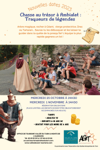 Affiche visites guidées chasse au trésor