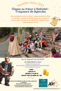 Affiche visites guidées chasse au trésor